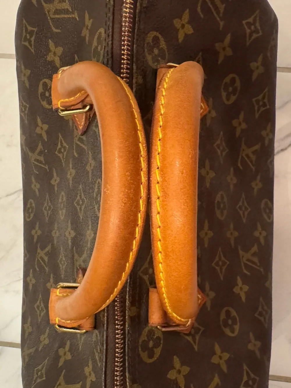 Authentic vintage Louis Vuitton Speedy 30 1988 lock and key